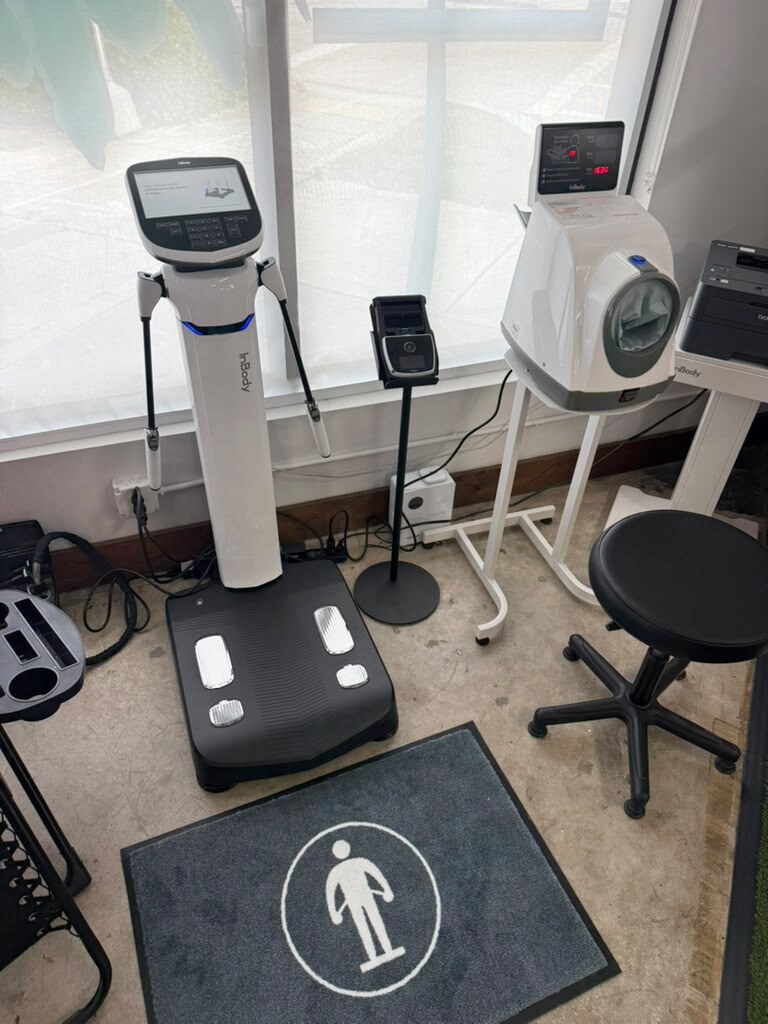 InBody 580 body-composition analyzer and assessment equipment at Primal Fit Miami.